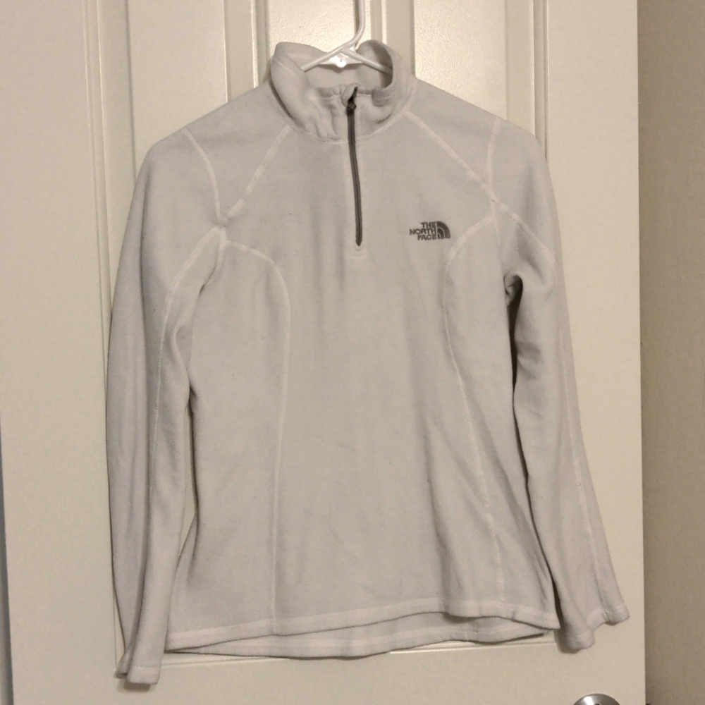 Women's The North Face White Fleece Jacket Pullover